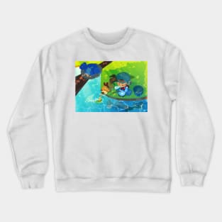 Harvest Moon Fishing Crewneck Sweatshirt